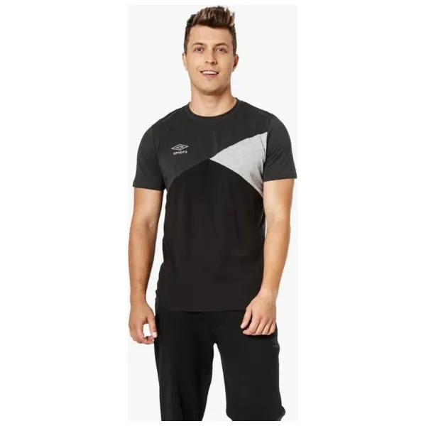 Umbro Koszulka Ss Cut And Sew Coton , czarny, rozmiar L. Czarne koszulki męskie Umbro, m, bez wzorów, z bawełny, bez kołnierzyka, bez rękawów. W wyprzedaży za 31,99 zł.