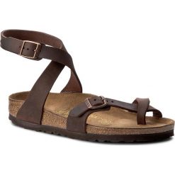 Japonki BIRKENSTOCK - Yara 013393 Habana. Pomarańczowe klapki damskie Birkenstock, bez wzorów, ze skóry, bez obcasa. W wyprzedaży za 239,00 zł.