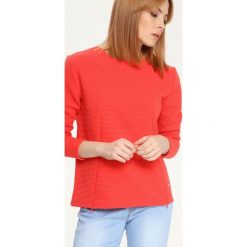 Bluza nierozpinana damska gładka. Pomarańczowe bluzy damskie DRYWASH, xs, bez wzorów, z tkaniny, z długim rękawem, długie, bez kaptura. W wyprzedaży za 39,99 zł.