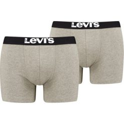 Komplet 2 par bokserek Levi's® 905001001. Czarne bokserki męskie bez wzorów, z elastanu. Za 89,00 zł.