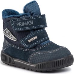 Śniegowce PRIMIGI - GORE-TEX 4368611 Navy. Niebieskie śniegowce chłopięce Primigi, bez zapięcia, gore-tex. W wyprzedaży za 199,00 zł.