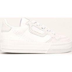Adidas Originals - Tenisówki dziecięce Continental Vulc EL. Białe trampki dziewczęce z nadrukiem, z gumy, na sznurówki. Za 169,90 zł.
