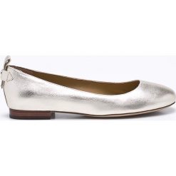 Lauren Ralph Lauren - Baleriny Glenna. Żółte baleriny damskie marki Lauren Ralph Lauren, z materiału. W wyprzedaży za 319,90 zł.