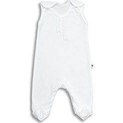 Śpiochy z żabotem Retro białe r. 50 (NR-021/50). Białe body niemowlęce marki NANAF ORGANIC. Za 43,51 zł.