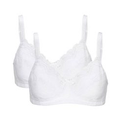 Cellbes Biustonosz protetyczny 2 Pack biały female biały 80C. Białe biustonosze Cellbes, z haftami. W wyprzedaży za 79,00 zł.
