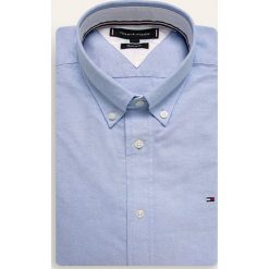 Tommy Hilfiger - Koszula. Szare koszule męskie TOMMY HILFIGER, s, bez wzorów, z bawełny, eleganckie, button down, z długim rękawem. Za 359,90 zł.