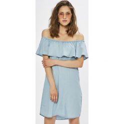 Vila - Sukienka Gia. Niebieskie sukienki mini damskie marki Vila, na co dzień, z lyocellu, casualowe. W wyprzedaży za 119,90 zł.