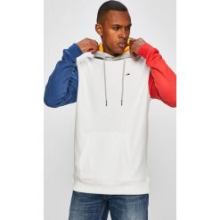 Tommy Jeans - Bluza. Białe bluzy męskie Tommy Jeans, xl, bez wzorów, z bawełny, z kapturem, bez rękawów, z kapturem. W wyprzedaży za 319,90 zł.