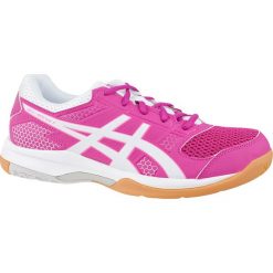 Asics Gel-Rocket 8 B756Y-708 buty do siatkówki damskie różowe 40,5. Różowe buty sportowe damskie Asics, bez wzorów, z materiału, sportowe, do siatkówki. W wyprzedaży za 199,99 zł.
