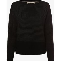 Esprit Casual - Sweter damski, czarny. Czarne swetry damskie Esprit Casual, xxl, w paski, z bawełny, casualowe, bez rękawów, bez kaptura. Za 99,95 zł.