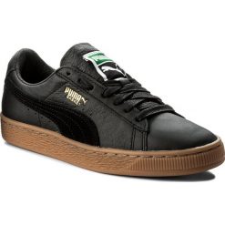 Sneakersy PUMA - Basket Classic Gum Deluxe 365366 02 Puma Black. Czarne półbuty damskie Puma, ze skóry. W wyprzedaży za 249,99 zł.
