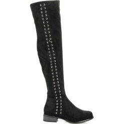 Buty zimowe damskie: Kozaki z ozdobnym wiązaniem JORDAN