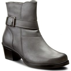 Buty zimowe damskie: Botki ŁUKBUT – 673 Szary