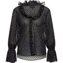 Bluzka Emporio Armani 6G2C69 2NUMZ F008. Czarne bluzki damskie Emporio Armani, bez wzorów, bez kołnierzyka, bez rękawów. W wyprzedaży za 489,00 zł.