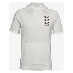 Under Armour Rival Fleece Multilogo Bluza Biały. Białe bluzy męskie Under Armour, s, z nadrukiem, z bawełny, bez kołnierzyka, bez rękawów, bez kaptura. Za 206,95 zł.