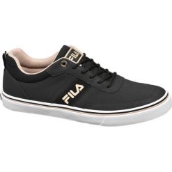 Tenisówki męskie Fila czarne. Czarne trampki męskie marki Fila, z gumy. Za 99,90 zł.