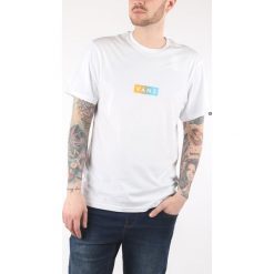 Vans Koszulka Biały. Białe koszulki męskie Vans, xl, z nadrukiem, z bawełny, bez kołnierzyka, z krótkim rękawem, krótkie. Za 85,95 zł.