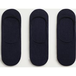 Mango Man - Stopki PINKNAV (3-pack). Niebieskie skarpetki męskie Mango Man, bez wzorów, z elastanu. Za 49,90 zł.