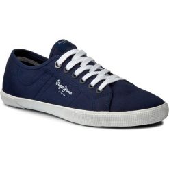 Tenisówki PEPE JEANS - Aberman 2.1 PMS30352 Sailor 580. Niebieskie półbuty męskie marki Pepe Jeans, na co dzień, bez wzorów, z jeansu, eleganckie, bez zapięcia. Za 219,00 zł.