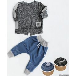 Bluza street gray + spodnie baggy. Szare bluzy niemowlęce Pakamera, bez wzorów, street, bez rękawów, bez kaptura. Za 99,00 zł.
