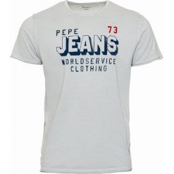 Pepe Jeans Męska koszulka Kenth PM506758 XL szara. Szare koszulki męskie Pepe Jeans, xl, bez wzorów, z jeansu, klasyczne, z kontrastowym kołnierzykiem, bez rękawów. Za 169,00 zł.