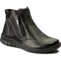 Botki WALDI - 0826 Czarny Bufallo. Czarne buty zimowe damskie marki Waldi, z nubiku. W wyprzedaży za 139,00 zł.