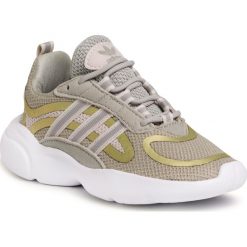 Buty adidas - Haiwee C EF5795 Sesame/Cbrown/Goldmt. Zielone półbuty dziewczęce Adidas, na sznurówki. Za 229,00 zł.