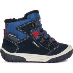 Geox botki chłopięce Omar 25 niebieskie. Niebieskie buty chłopięce zimowe Geox, na zamek. Za 309,00 zł.