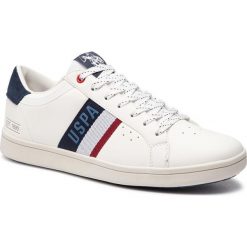 Sneakersy U.S. POLO ASSN. - Icon JARED4052S9/L1 Whi/Dkbl. Białe sneakersy męskie U.S. Polo Assn., na co dzień, bez wzorów, z zamszu, bez zapięcia. W wyprzedaży za 239,00 zł.