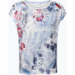 Taifun - T-shirt damski, niebieski. Niebieskie t-shirty damskie Taifun, bez wzorów, bez kołnierzyka. Za 119,95 zł.