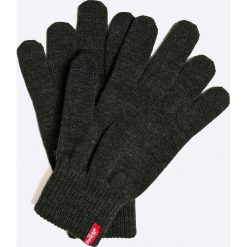 Levi's - Rękawiczki. Szare rękawiczki męskie Levi's®, bez wzorów, z elastanu. W wyprzedaży za 69,90 zł.