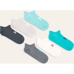 Under Armour - Skarpetki (6-pack). Białe skarpetki damskie Under Armour, bez wzorów, z elastanu. Za 79,90 zł.