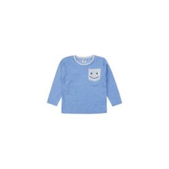 T-shirt niemowlęcy chłopięcy. Niebieskie koszule chłopięce TXM, bez wzorów. Za 10,39 zł.