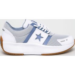 Converse - Buty. Białe buty sportowe damskie Converse, bez wzorów, z materiału, sportowe. W wyprzedaży za 279,90 zł.