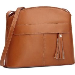 Torebka CREOLE - K10425 Koniak. Brązowe listonoszki damskie marki Creole, ze skóry. Za 139,00 zł.