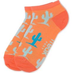 Skarpety Niskie Damskie FREAK FEET - SKAK-PIK Pomarańczowy. Pomarańczowe skarpetki damskie Freak Feet, bez wzorów, z elastanu. Za 15,00 zł.