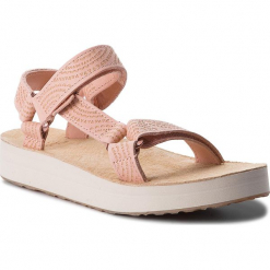 Sandały TEVA - Midform Universal Geometric 1090873 Tropical Peach. Czerwone sandały damskie Teva, z materiału. W wyprzedaży za 219,00 zł.