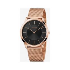 Calvin Klein Minimal Zegarek Różowy Złoty. Różowe zegarki męskie Calvin Klein, złote. Za 1191,95 zł.