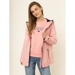 Kurtka przejściowa Tommy Jeans Tape Detail Rain DW0DW07579. Niebieskie kurtki damskie Tommy Jeans, xs, bez wzorów, z poliesteru, bez kaptura. W wyprzedaży za 509,00 zł.