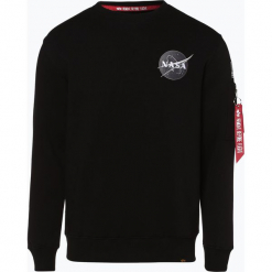 Alpha Industries - Męska bluza nierozpinana, czarny. Szare bluzy męskie rozpinane marki House, l, z motywem z bajki. Za 299,95 zł.