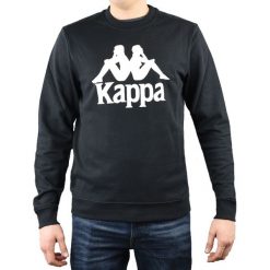 Kappa Sertum RN Sweatshirt 703797-19-4006 bluzy męskie czarne L. Czarne bluzy męskie Kappa, na wiosnę, m, bez wzorów, z bawełny, sportowe, z kapturem, bez rękawów, bez kaptura. W wyprzedaży za 99,99 zł.