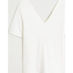 Mango - T-shirt Pico. Czarne bluzki damskie Mango, s, bez wzorów, z elastanu, bez kołnierzyka. Za 59,90 zł.