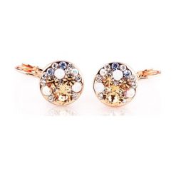 Kolczyki damskie: Pozłacane kolczyki z kryształkami Swarovski
