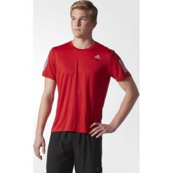 Koszulka adidas Response Tee M Czerwona. Czerwone koszulki męskie Adidas, m, bez wzorów, bez kołnierzyka, z krótkim rękawem, krótkie. Za 69,99 zł.