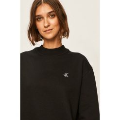 Calvin Klein Jeans - Bluza. Białe bluzy damskie Calvin Klein Jeans, s, bez wzorów, z bawełny, bez rękawów, bez kaptura. Za 349,90 zł.