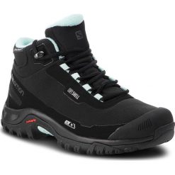 Trekkingi SALOMON - Shelter Cs Wp W 404731 21 V0 Black/Black/Eggshell Blue. Czarne buty trekkingowe damskie Salomon. W wyprzedaży za 459,00 zł.