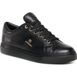 Sneakersy AIGNER - Diane 47A 1202530 Black 001. Czarne półbuty damskie Aigner, ze skóry. Za 1069,00 zł.