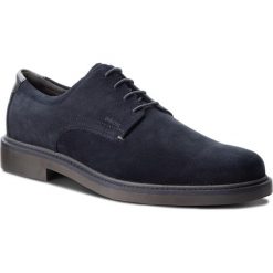 Półbuty GEOX - U Silmor B U845SB 00022 C4002 Navy. Niebieskie półbuty skórzane męskie marki Kazar, na sznurówki. W wyprzedaży za 349,00 zł.