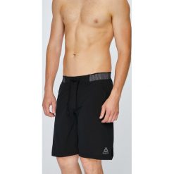 Reebok - Szorty. Czarne spodenki sportowe męskie Reebok, m, z elastanu, sportowe. W wyprzedaży za 149,90 zł.