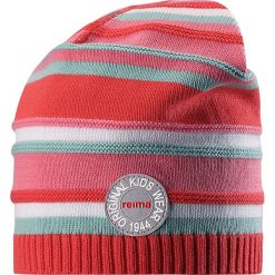 Czapka beanie "Niemi" w kolorze czerwonym. Czerwone czapeczki niemowlęce Reima, z bawełny. W wyprzedaży za 29,95 zł.